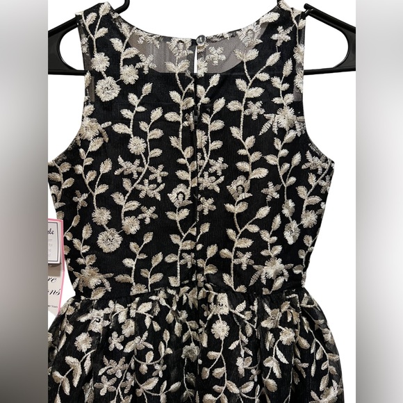 Rare Editions Back To Black Little Girls Dress - Picture 7 of 8